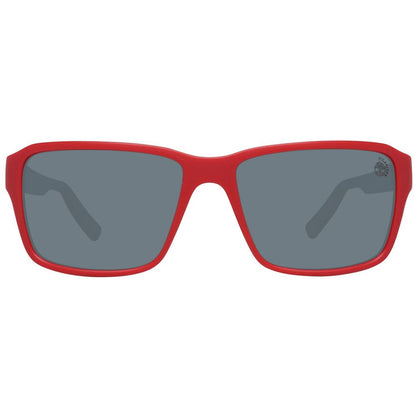 Lunettes de soleil Timberland en plastique rouge
