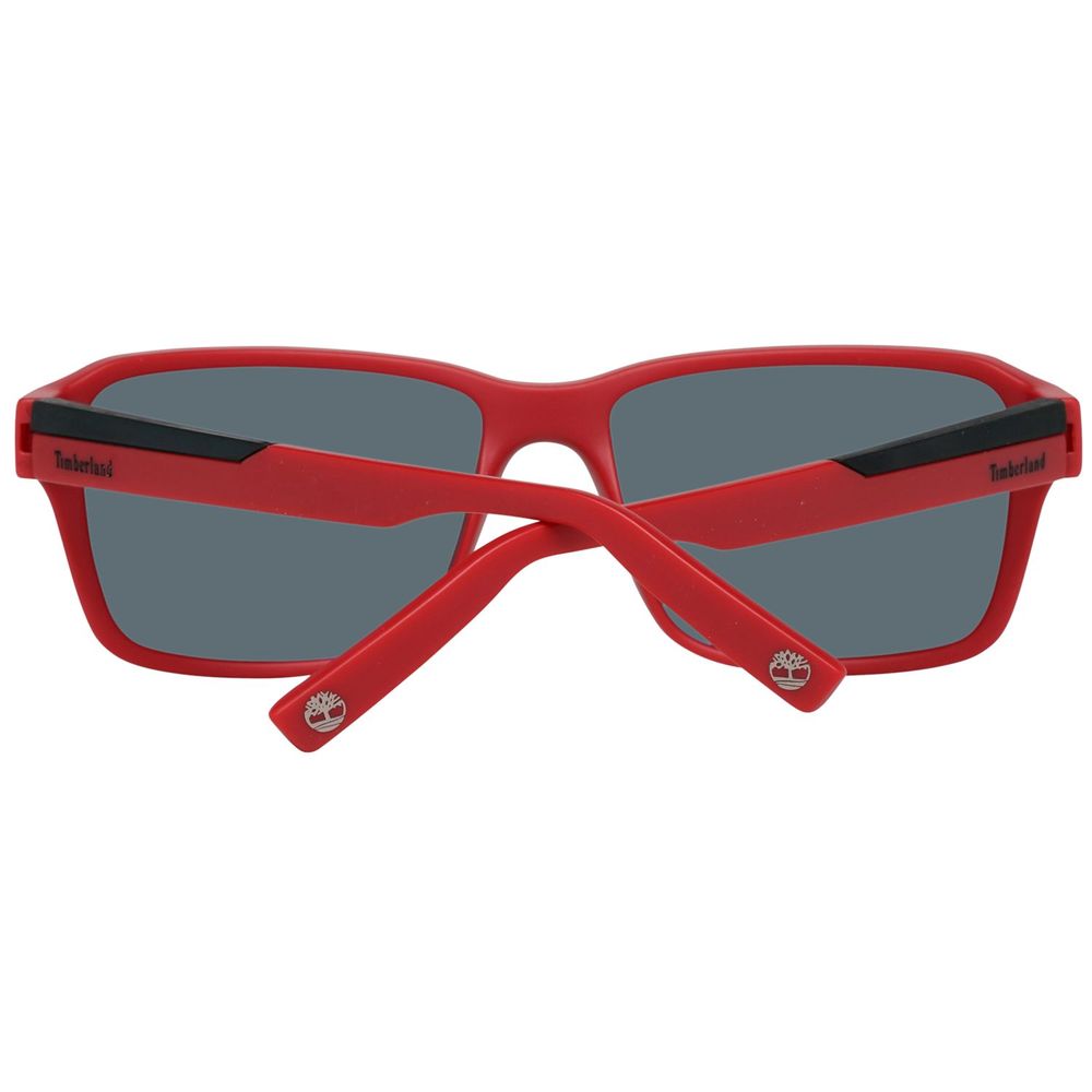 Lunettes de soleil Timberland en plastique rouge
