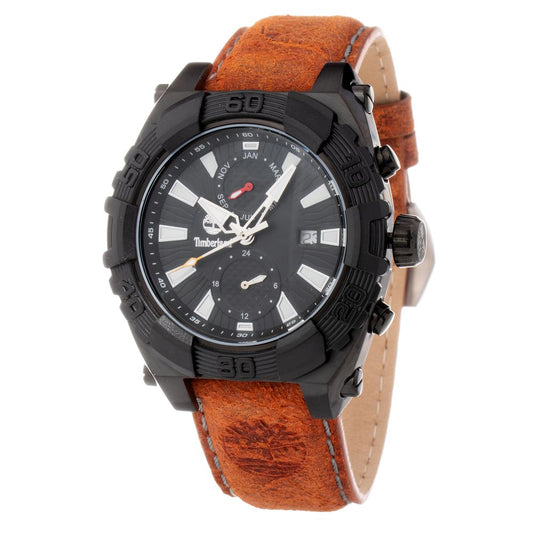 Montre Timberland en cuir marron