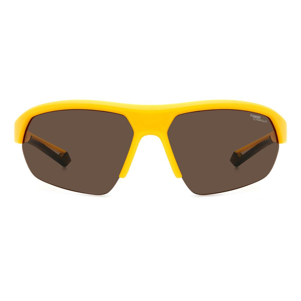 Lunettes de soleil Polaroid en résine jaune