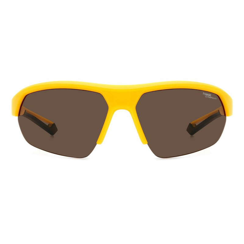 Lunettes de soleil Polaroid en résine jaune