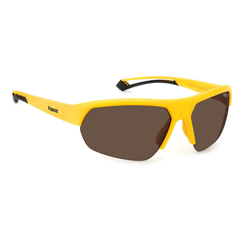 Lunettes de soleil Polaroid en résine jaune