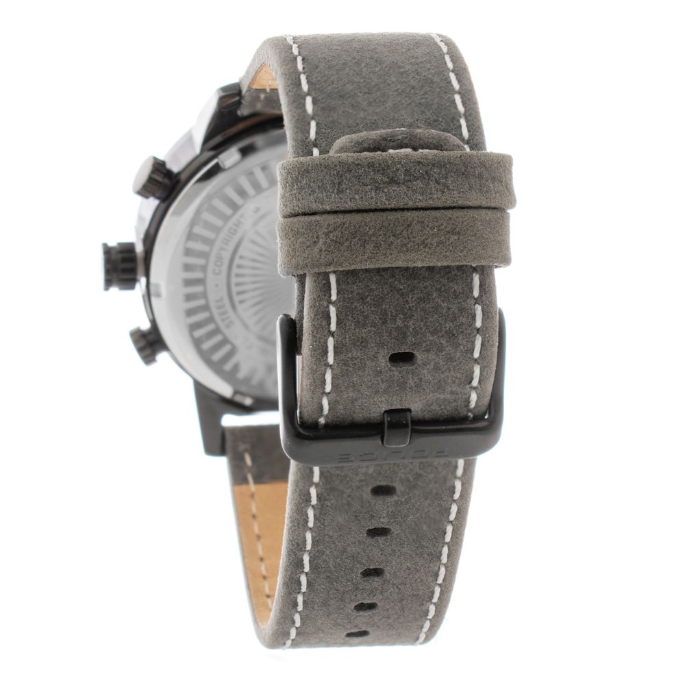 Montre Police en cuir gris