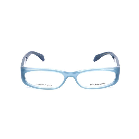 Lunettes à montures bleues en acétate d'Alexander McQueen