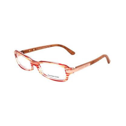Lunettes à montures rouges en acétate d'Alexander McQueen