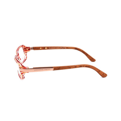 Lunettes à montures rouges en acétate d'Alexander McQueen