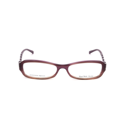 Lunettes à montures violettes en acétate d'Alexander McQueen