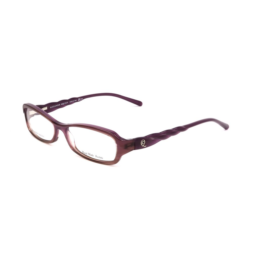 Lunettes à montures violettes en acétate d'Alexander McQueen