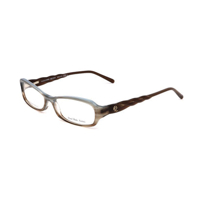 Lunettes à montures en acétate marron Alexander McQueen
