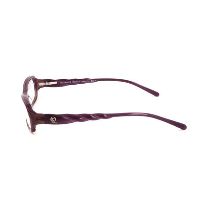 Lunettes à montures violettes en acétate d'Alexander McQueen