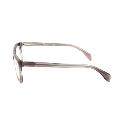Lunettes à montures grises en acétate d'Alexander McQueen