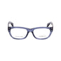 Lunettes à montures bleues en acétate d'Alexander McQueen