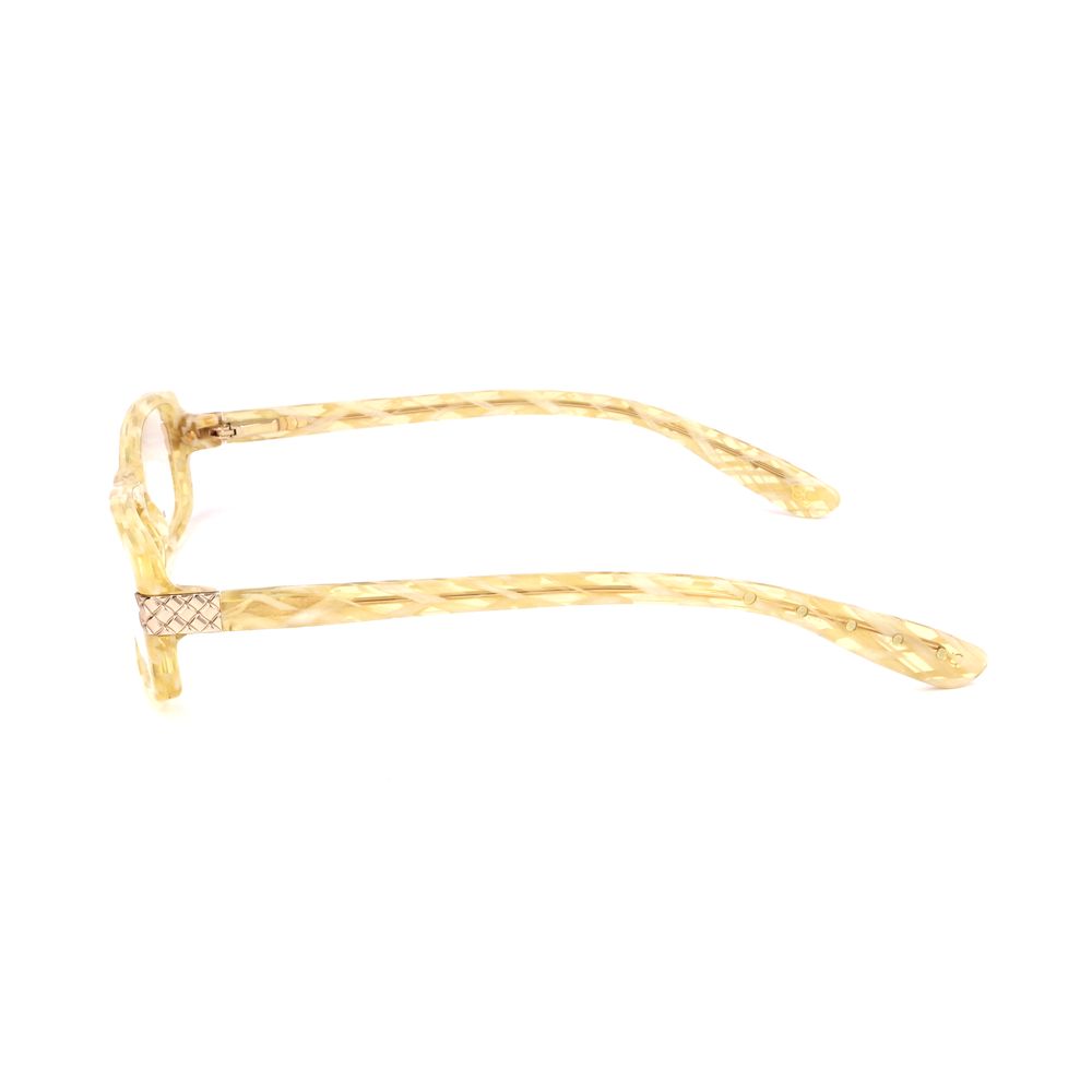 Lunettes à montures jaunes en acétate de Bottega Veneta