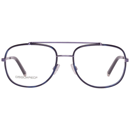 Lunettes Dsquared² à montures métalliques bleues