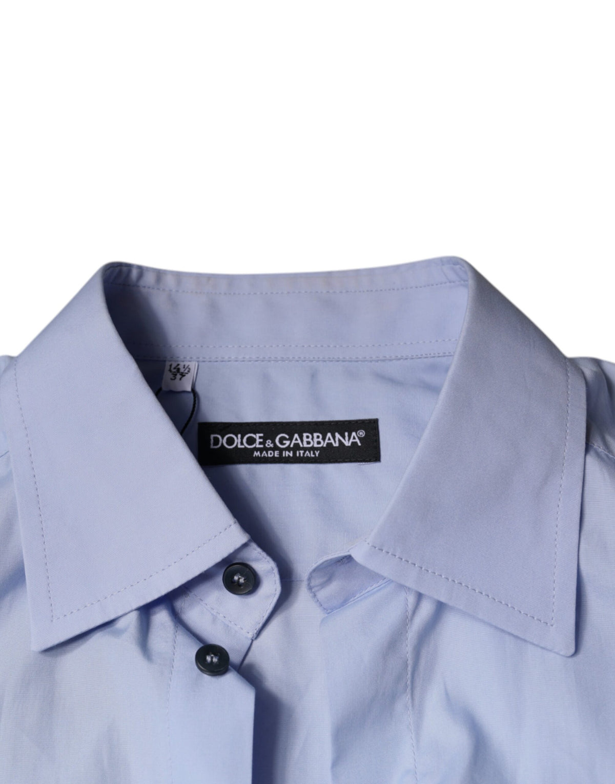 Chemise habillée pour homme en coton bleu clair Dolce &amp; Gabbana