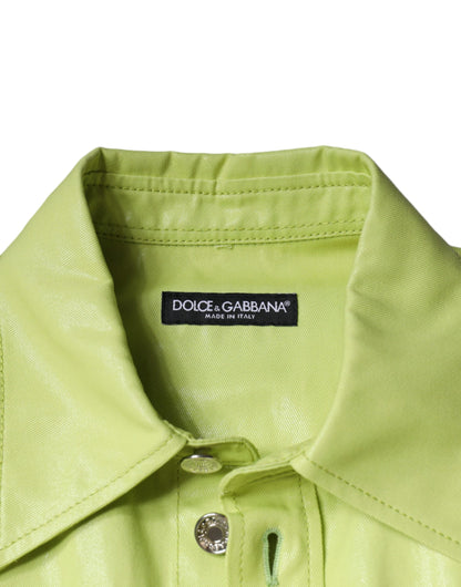 Dolce & Gabbana Groen Katoenen Overhemd met Kraag voor Heren