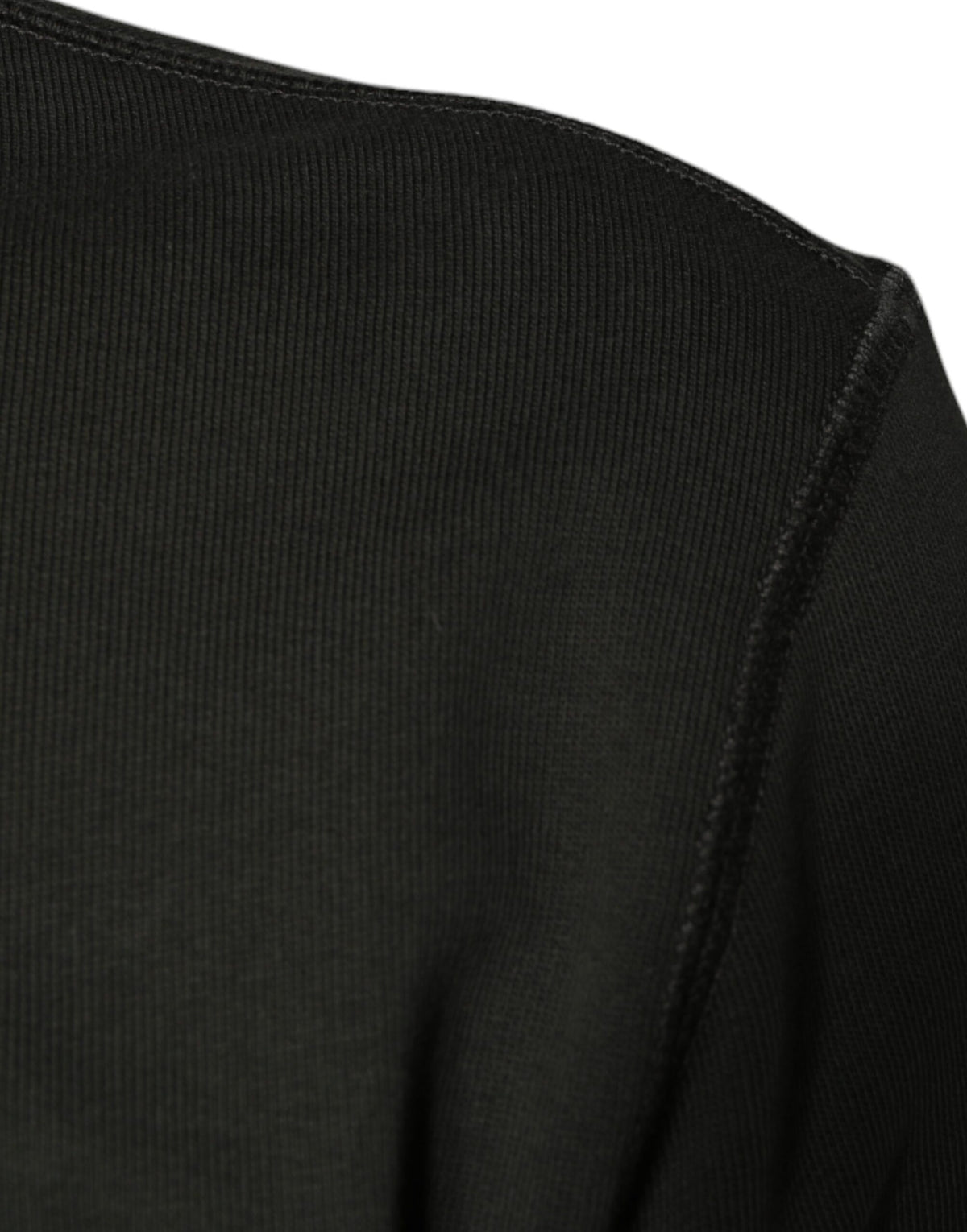 Pull en jersey à col rond avec couronne DG, vert armée, Dolce &amp; Gabbana