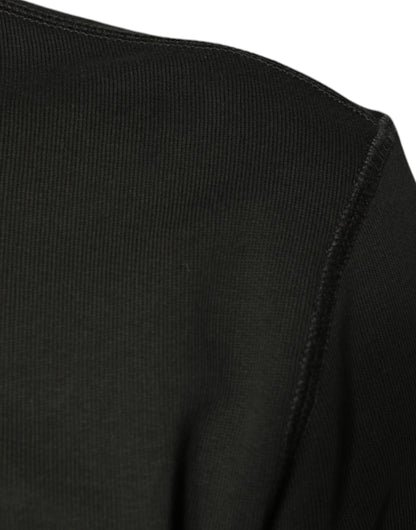 Dolce &amp; Gabbana legergroene crewneck-trui met DG-kroon