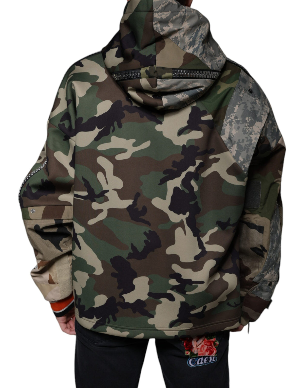 Pull à capuche multicolore camouflage Dolce &amp; Gabbana