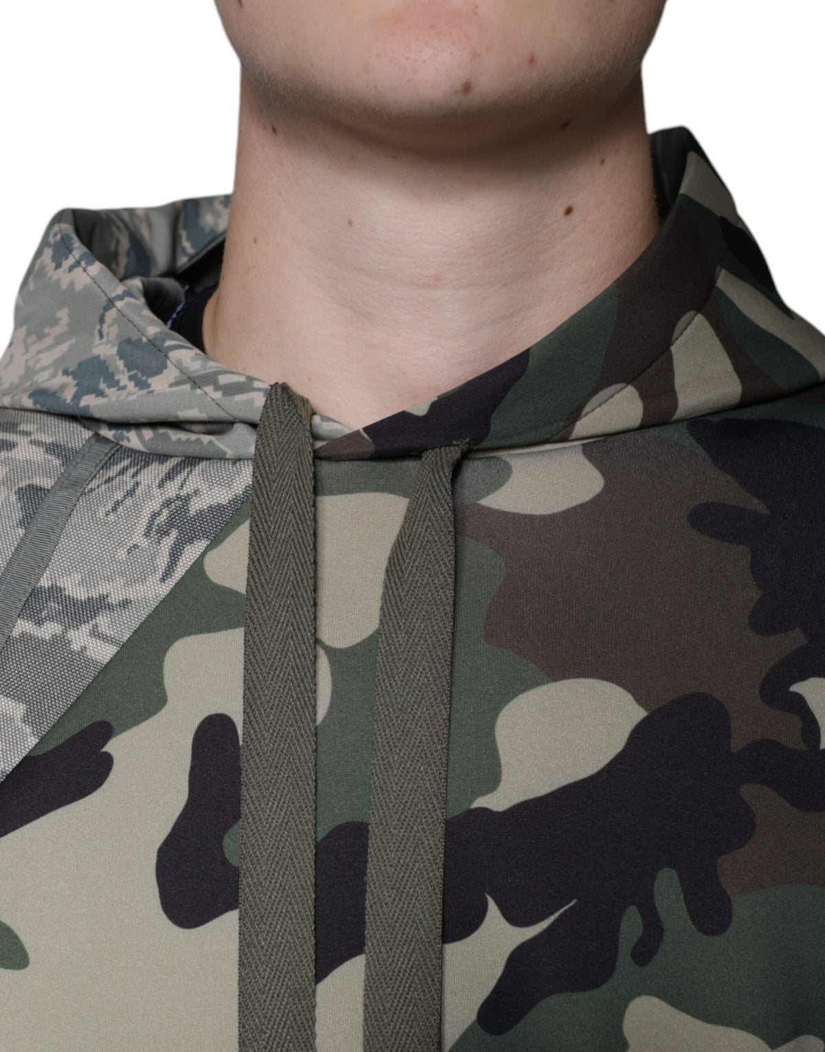 Pull à capuche multicolore camouflage Dolce &amp; Gabbana