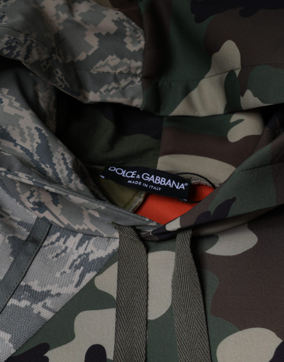 Pull à capuche multicolore camouflage Dolce &amp; Gabbana