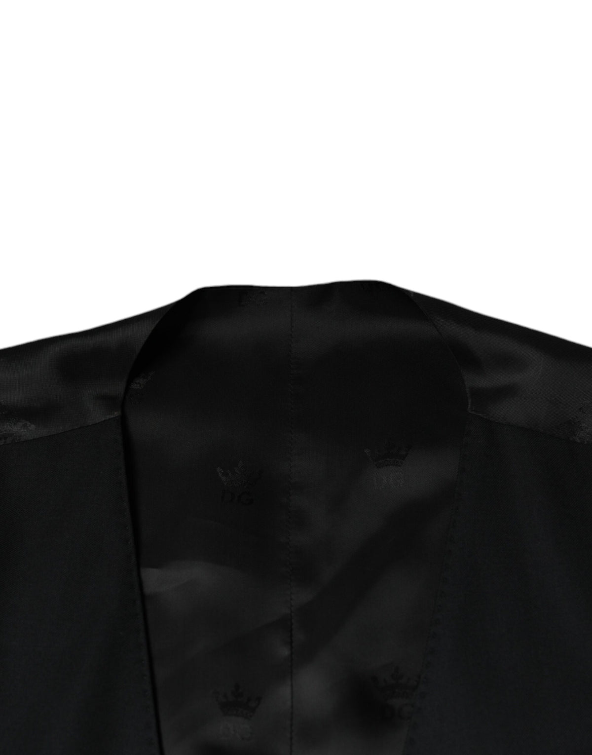 Dolce & Gabbana Black Wool Waistcoat - Elegant Formal Vest