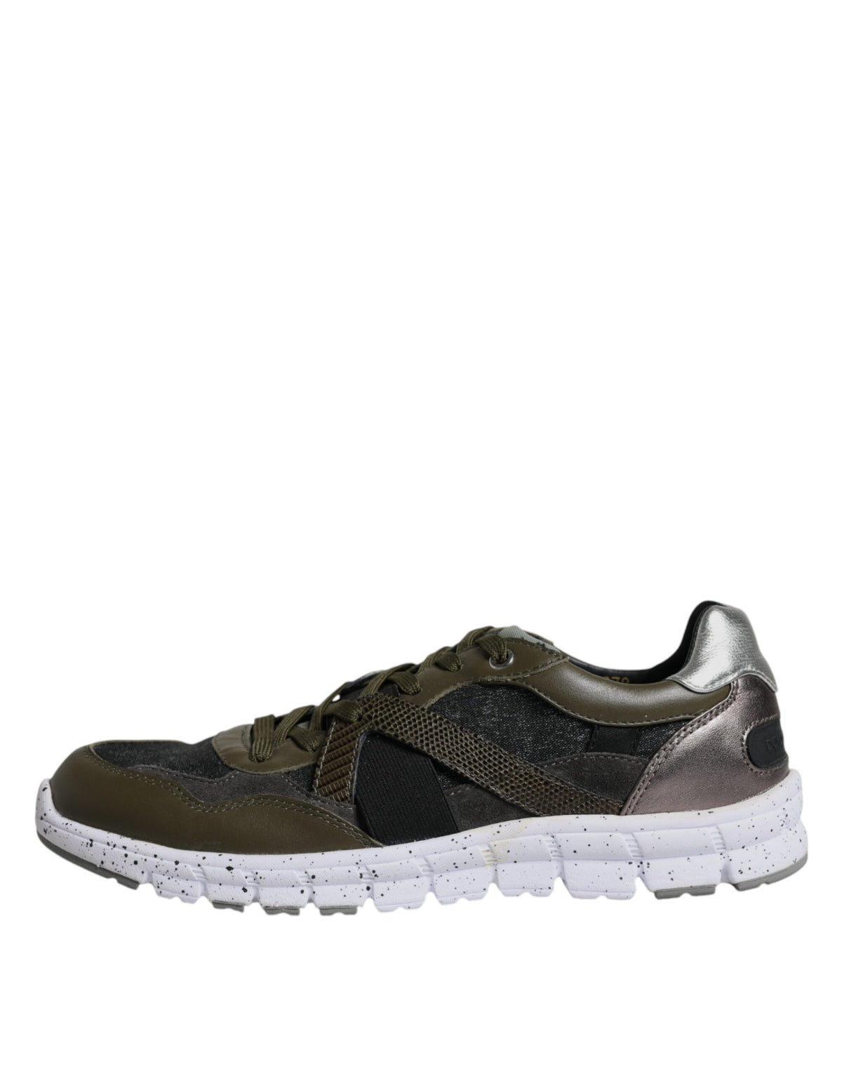 Dolce & Gabbana Multicolor Canvas Leather Low Top Sneakers