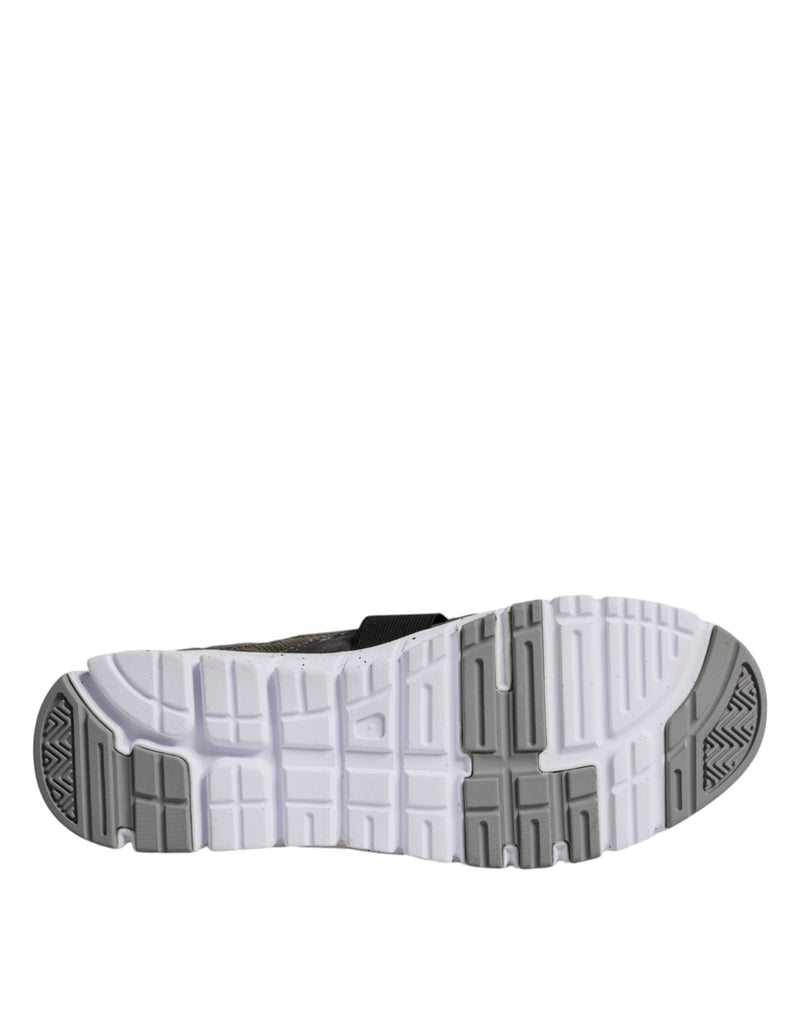 Dolce & Gabbana Multicolor Canvas Leather Low Top Sneakers