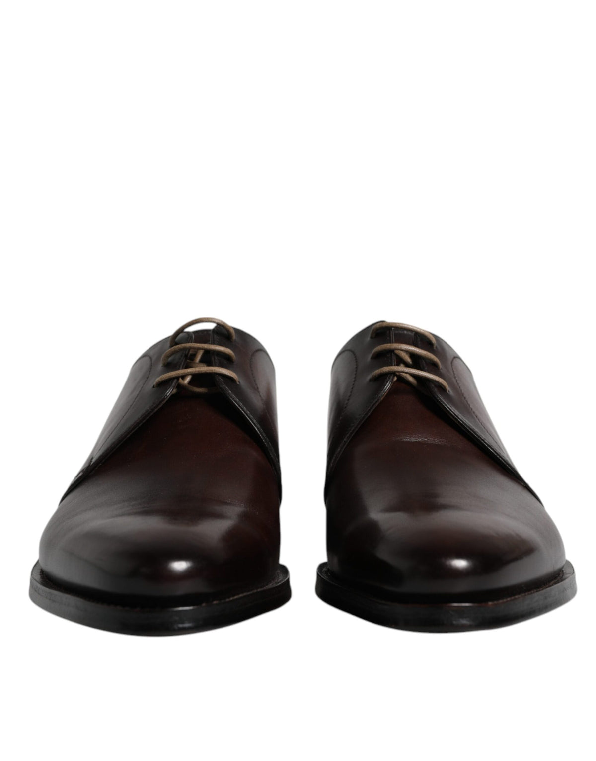 Dolce & Gabbana Black Leather Lace Up Derby Formal Shoes