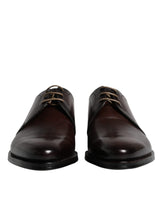 Dolce & Gabbana Black Leather Lace Up Derby Formal Shoes