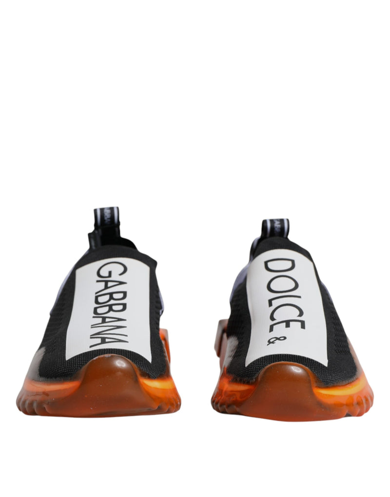 Dolce & Gabbana Sorrento Sneakers Noir et Orange