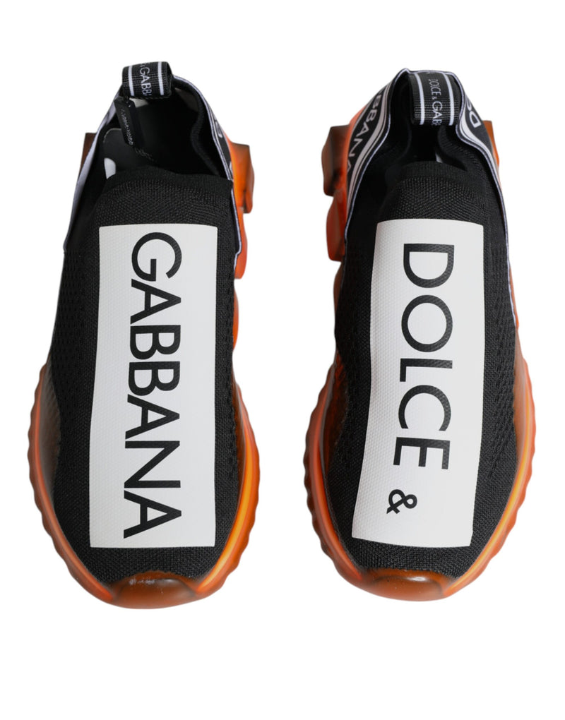 Dolce & Gabbana Sorrento Sneakers Noir et Orange