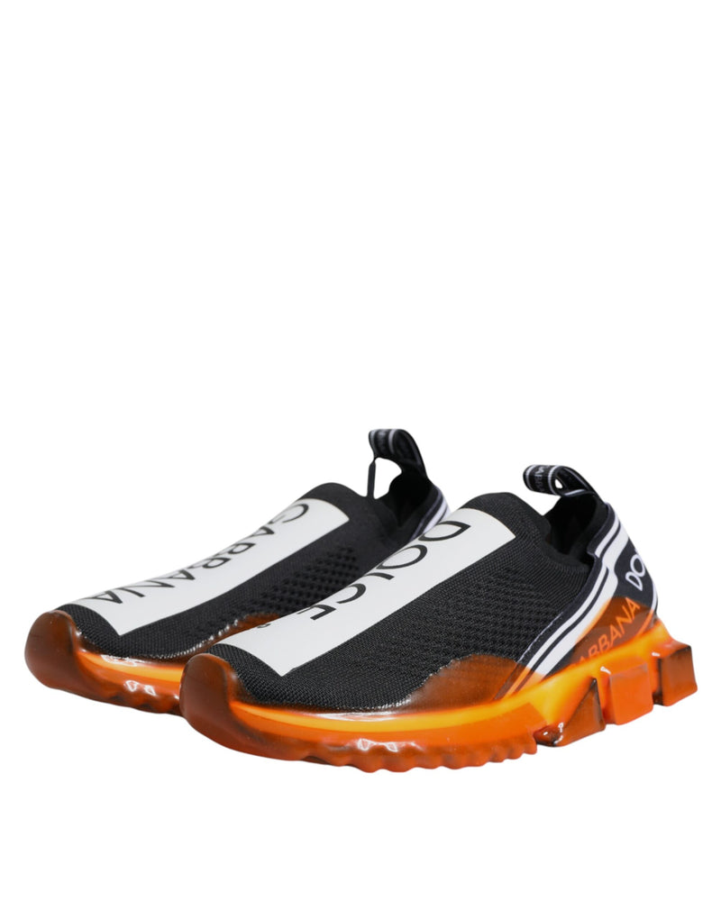 Dolce & Gabbana Sorrento Sneakers Noir et Orange