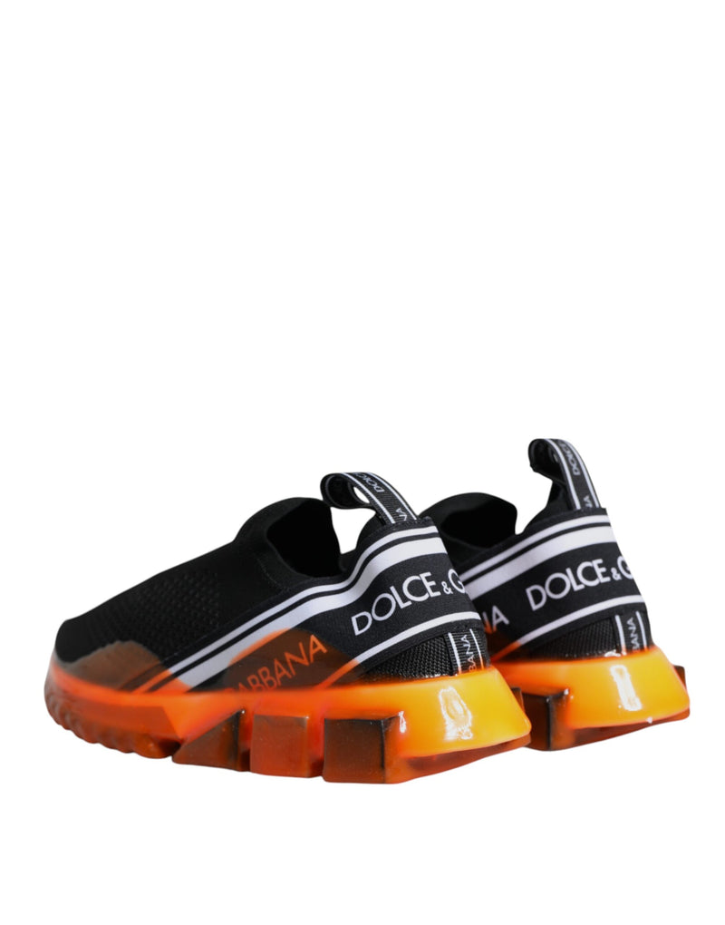 Dolce & Gabbana Sorrento Sneakers Noir et Orange