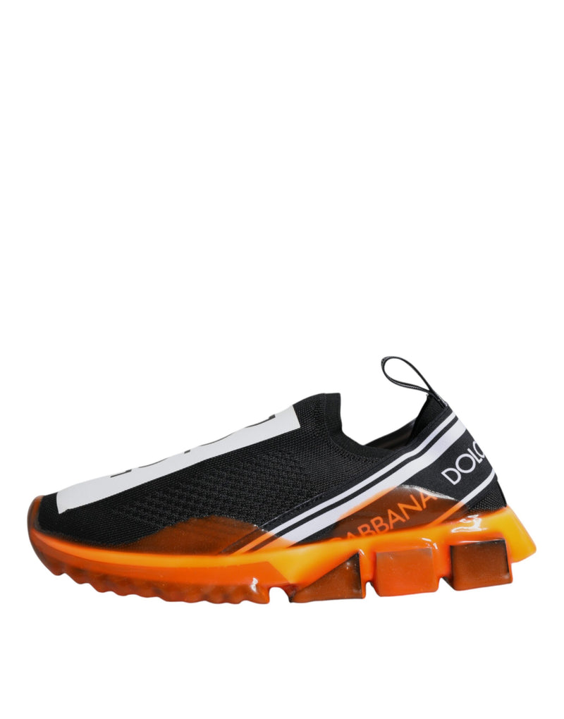 Dolce & Gabbana Sorrento Sneakers Noir et Orange
