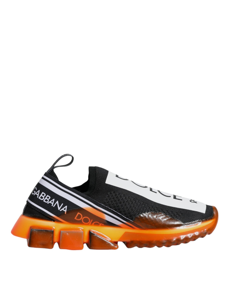 Dolce & Gabbana Sorrento Sneakers Noir et Orange