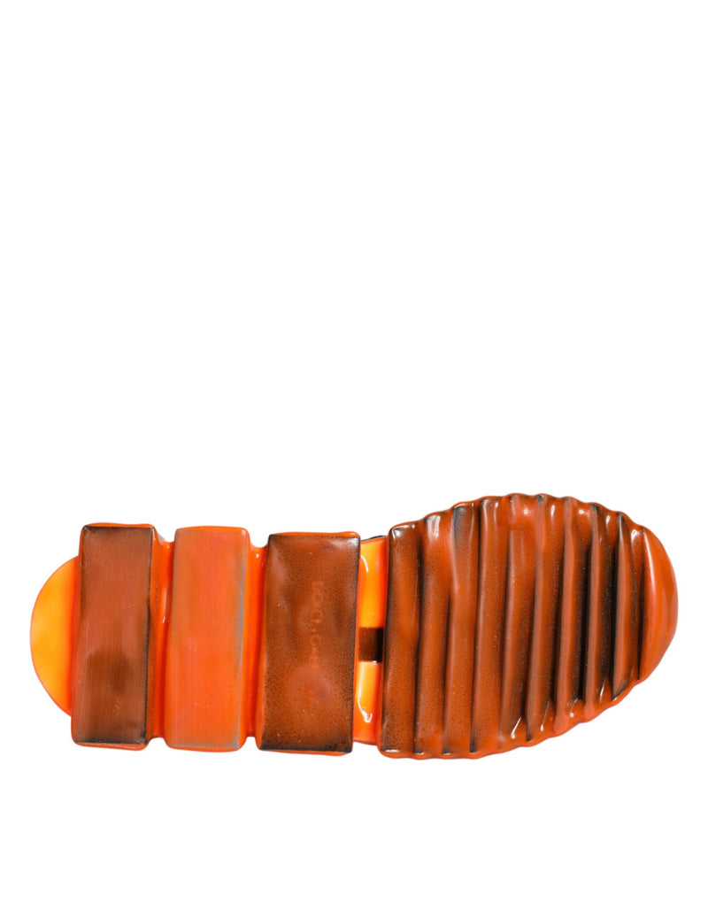 Dolce & Gabbana Sorrento Sneakers Noir et Orange