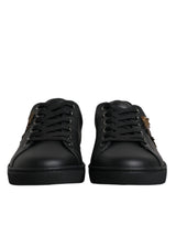 Dolce & Gabbana Black London Sacred Heart Men Sneakers