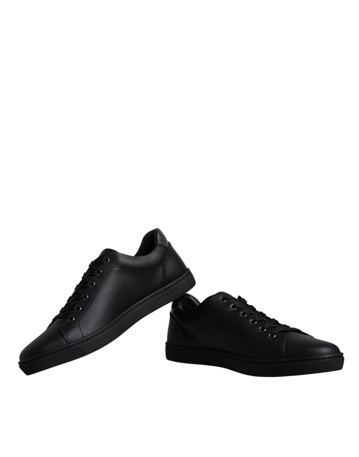 Dolce & Gabbana Black London Sacred Heart Men Sneakers