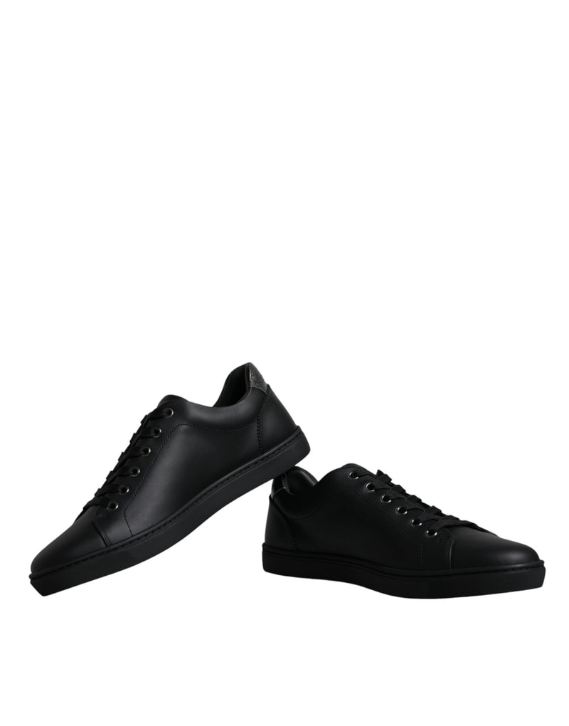 Dolce & Gabbana Black London Sacred Heart Men Sneakers