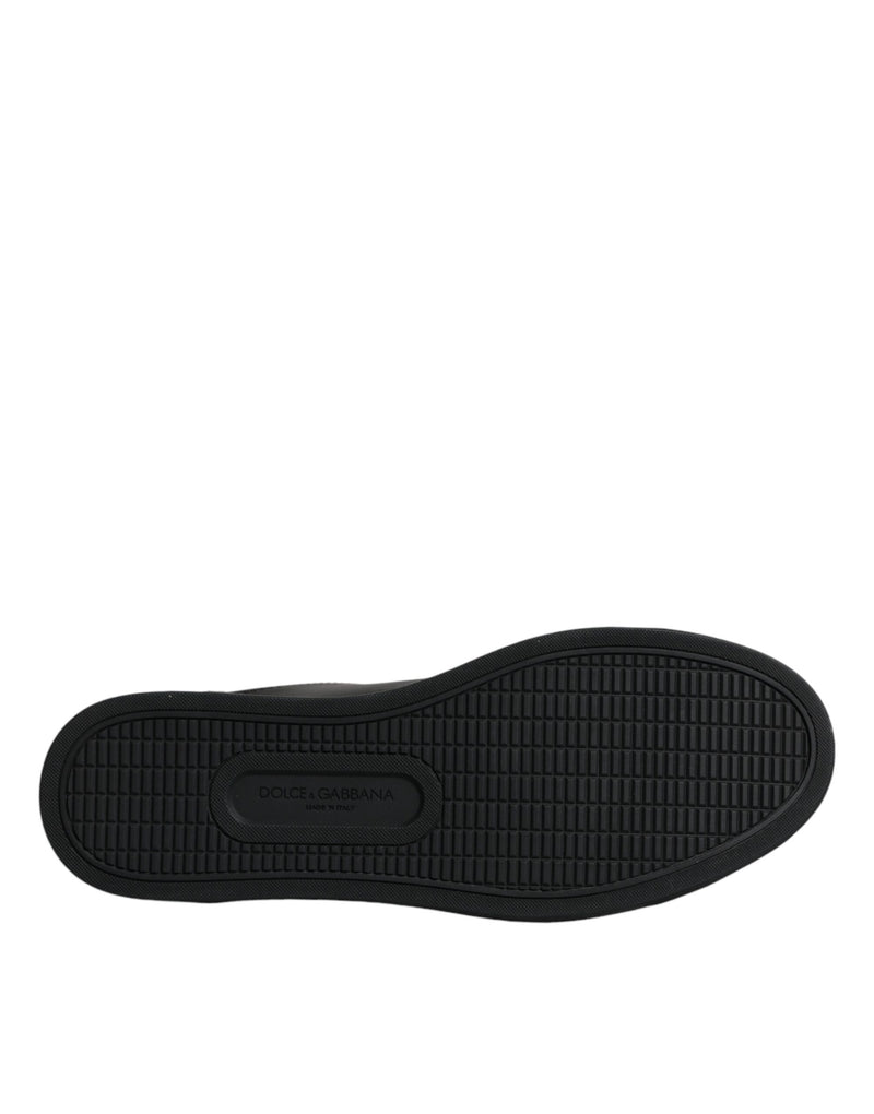 Dolce & Gabbana Black London Sacred Heart Men Sneakers