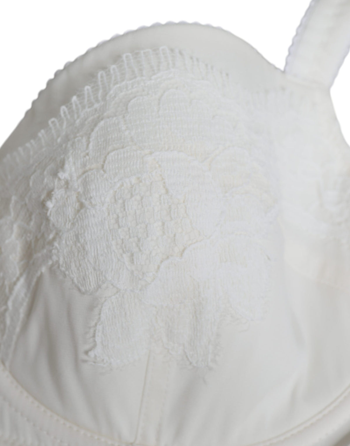 Dolce & Gabbana White Silk Stretch Panty Balconette Bra Set