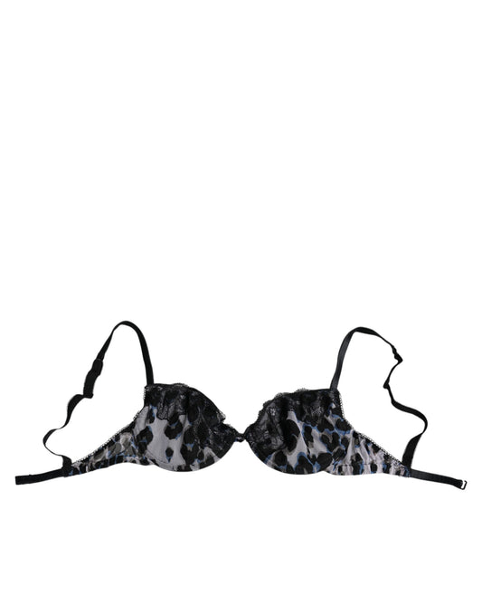 Soutien-gorge push-up blanc léopard Roberto Cavalli