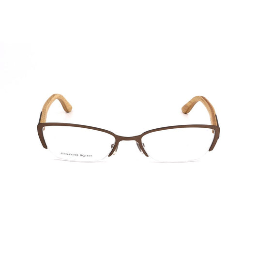 Lunettes à montures métalliques bicolores Alexander McQueen