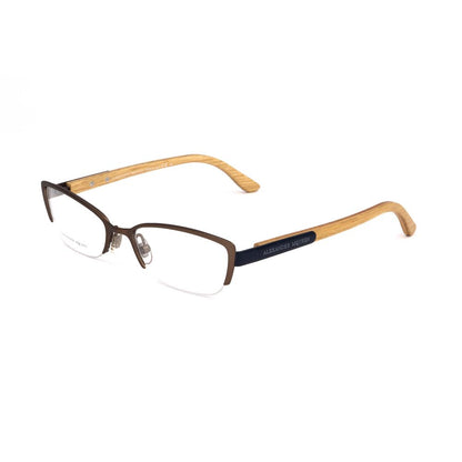 Lunettes à montures métalliques bicolores Alexander McQueen