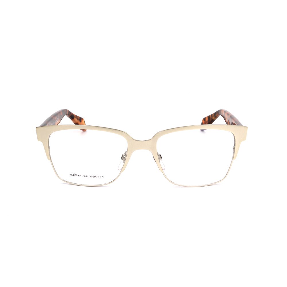 Lunettes à montures métalliques bicolores Alexander McQueen