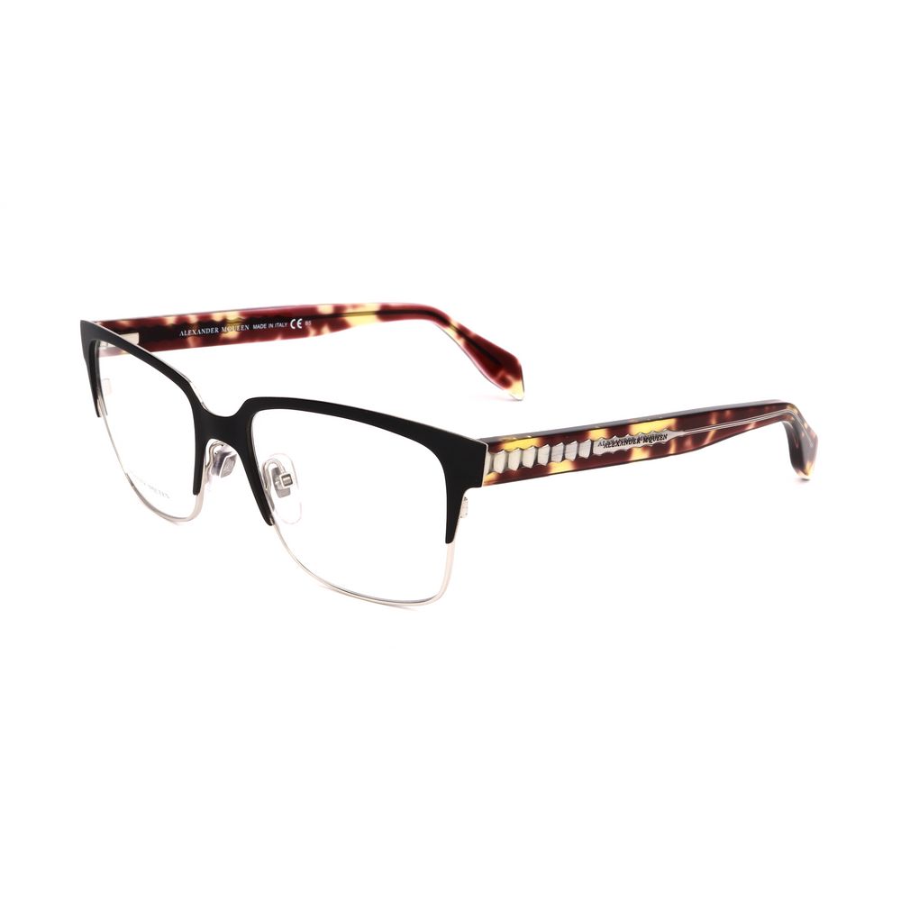 Lunettes à montures métalliques bicolores Alexander McQueen
