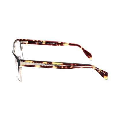 Lunettes à montures métalliques bicolores Alexander McQueen