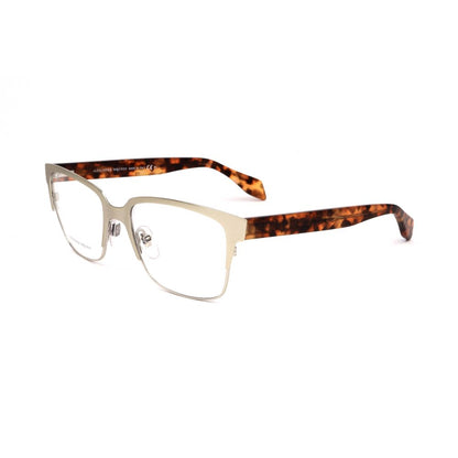 Lunettes à montures métalliques bicolores Alexander McQueen