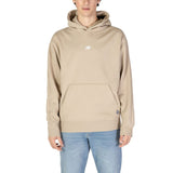 Sweat à capuche New Balance en polyester recyclé beige